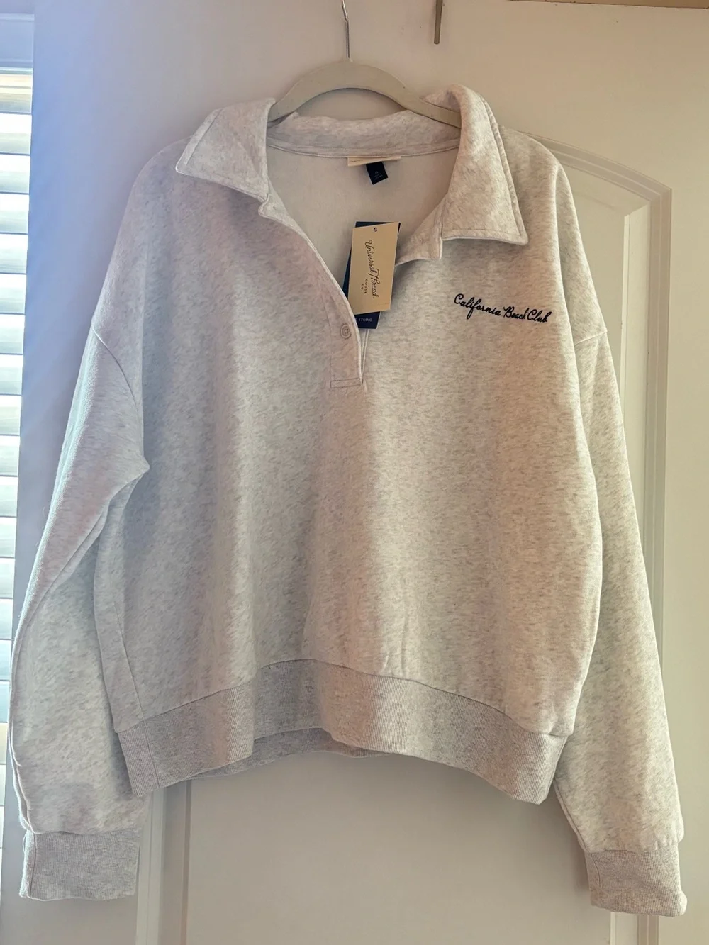 NWT Universal Thread Fleece polo sweatshirt - Picture 3 of 5